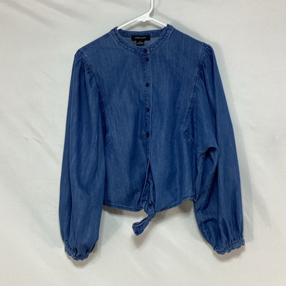 Sanctuary Women's medium Blue Denim Top